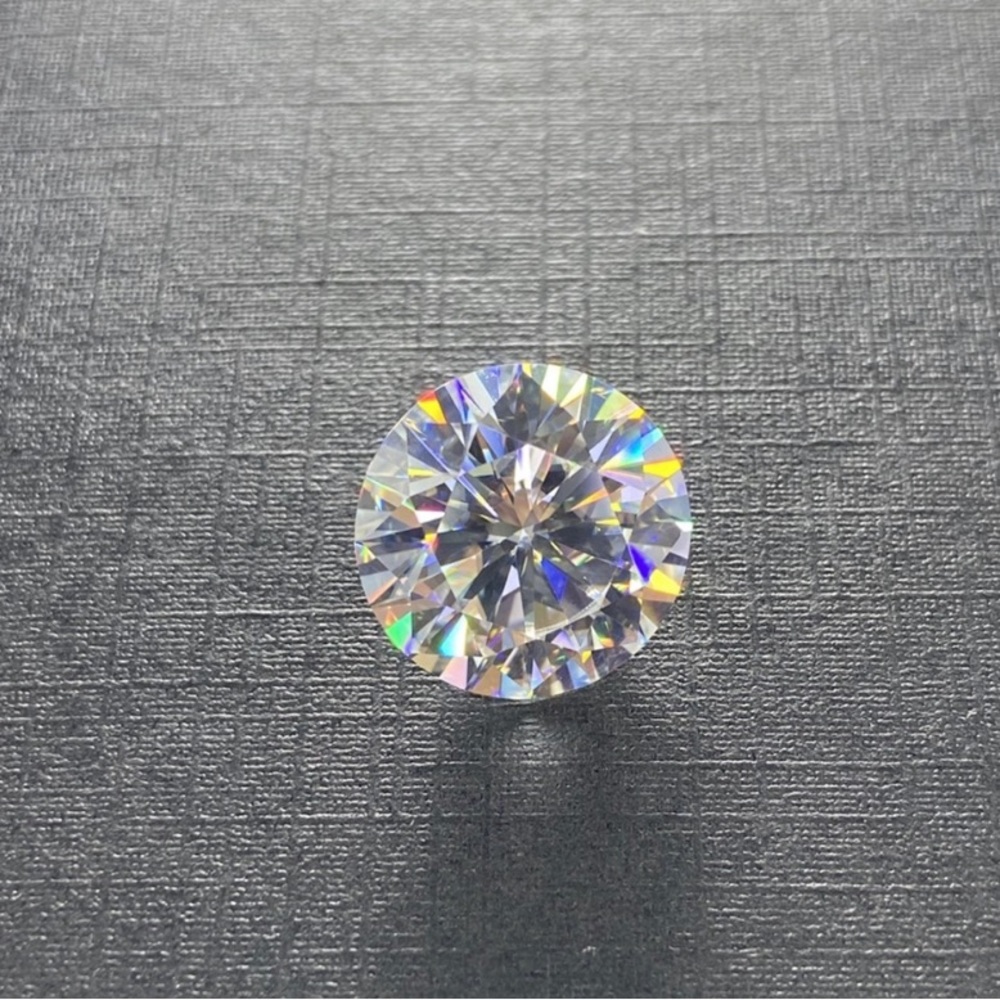 Certified 1CT Moissanite Diamond Round